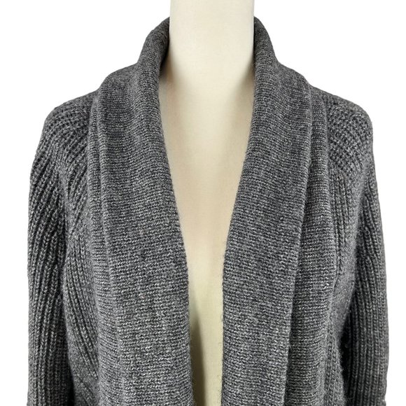 J. CREW Gray Wool/Acrylic/Alpaca Open Front Cardigan Sweater Size XS - Picture 6 of 12